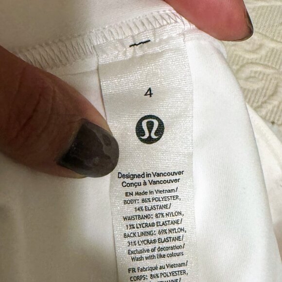 Lululemon High-Rise Pleated Tennis Skirt (Sz 4) - Picture 3 of 3